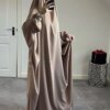 Abaya à Capuche pour Femme, Vêtement de Prière Musulmane, Jilbab, Robe Longue, Dubaï, Turquie, Vêtements Islamiques, Djellaba