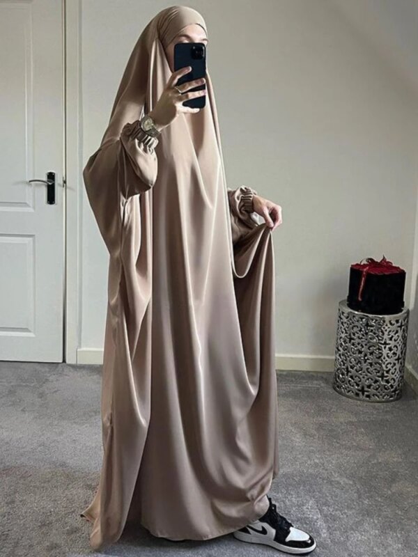 Abaya à Capuche pour Femme, Vêtement de Prière Musulmane, Jilbab, Robe Longue, Dubaï, Turquie, Vêtements Islamiques, Djellaba
