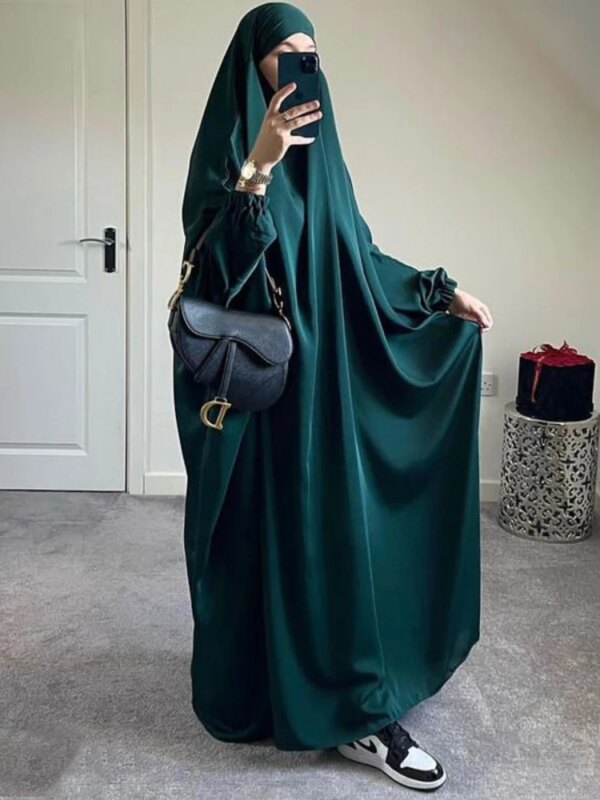 Abaya à Capuche pour Femme, Vêtement de Prière Musulmane, Jilbab, Robe Longue, Dubaï, Turquie, Vêtements Islamiques, Djellaba