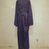 Robe Djellaba en Satin Doux et Soyeux pour Femme Musulmane, Abaya Brillante de Dubaï, Turquie, Ramadan, Eid, WY805