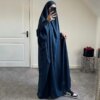 Abaya à Capuche pour Femme, Vêtement de Prière, Jilbab Musulman, Robe Longue, Djellaba, Dubaï, Turquie, Ramadan, Eid
