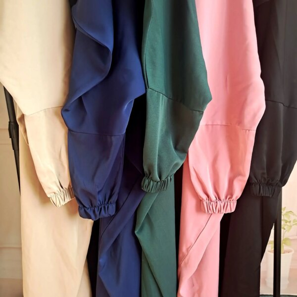 Abaya à Capuche pour Femme, Vêtement de Prière, Jilbab Musulman, Robe Longue, Djellaba, Dubaï, Turquie, Ramadan, Eid