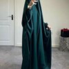 Abaya à Capuche pour Femme, Vêtement de Prière, Jilbab Musulman, Robe Longue, Djellaba, Dubaï, Turquie, Ramadan, Eid