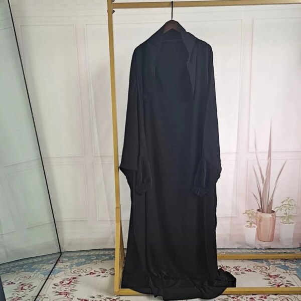 Abaya à Capuche pour Femme, Vêtement de Prière, Jilbab Musulman, Robe Longue, Djellaba, Dubaï, Turquie, Ramadan, Eid