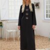 Abaya – Robe Hijab pour femmes, rose, musulmane, dubaï, turc, Islam, arabe, Caftan, Djellaba, robes africaines pour femmes
