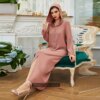 Abaya – Robe Hijab pour femmes, rose, musulmane, dubaï, turc, Islam, arabe, Caftan, Djellaba, robes africaines pour femmes