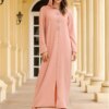 Abaya – Robe Hijab pour femmes, rose, musulmane, dubaï, turc, Islam, arabe, Caftan, Djellaba, robes africaines pour femmes