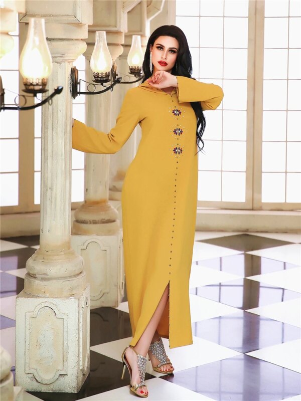Abaya – Robe Hijab pour femmes, rose, musulmane, dubaï, turc, Islam, arabe, Caftan, Djellaba, robes africaines pour femmes