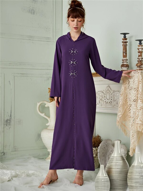Abaya – Robe Hijab pour femmes, rose, musulmane, dubaï, turc, Islam, arabe, Caftan, Djellaba, robes africaines pour femmes