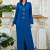 Abaya – Robe Hijab pour femmes, rose, musulmane, dubaï, turc, Islam, arabe, Caftan, Djellaba, robes africaines pour femmes