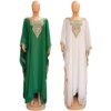 Robe Maxi en Mousseline de Soie pour Femme Musulmane, Kaftan Abaya, Boubou, Djellaba, Tenue Élégante de Dubaï, pour Ramadan