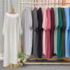 Robe Hijab pour Femme Musulmane, Vêtement de Prière, Abaya Dubaï, Robe Maxi, Islam Modeste, Cyclination, Ellaba Déchirée, Ramadan Jilbab, 1 Pièce