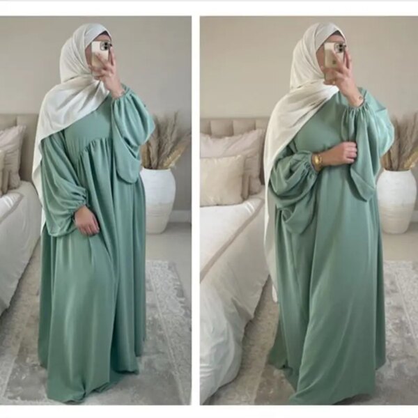 57649-529113.jpg Robe Hijab pour Femme Musulmane, Vêtement de Prière, Abaya Dubaï, Robe Maxi, Islam Modeste, Cyclination, Ellaba Déchirée, Ramadan Jilbab, 1 Pièce