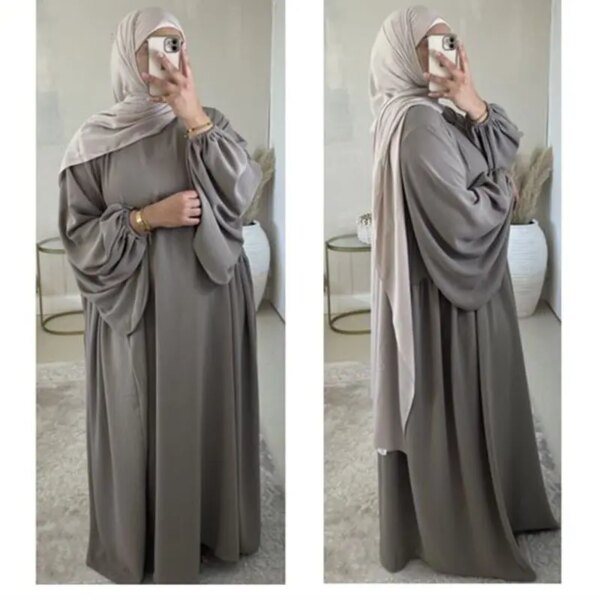 Robe Hijab pour Femme Musulmane, Vêtement de Prière, Abaya Dubaï, Robe Maxi, Islam Modeste, Cyclination, Ellaba Déchirée, Ramadan Jilbab, 1 Pièce