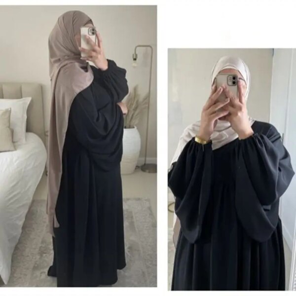 57660-6ea514.jpg Robe Hijab pour Femme Musulmane, Vêtement de Prière, Abaya Dubaï, Robe Maxi, Islam Modeste, Cyclination, Ellaba Déchirée, Ramadan Jilbab, 1 Pièce
