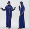 Abaya à Capuche pour Femme Musulmane, Robe Hijab, Kaftan, Djellaba de Prière, Vêtements Islamiques, Longue tiens imar Arabie Saoudite, Turban, Grande Taille, 1 Pièce