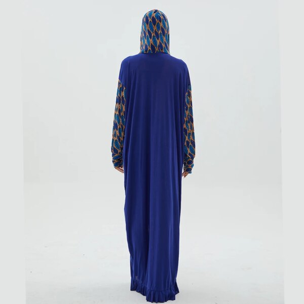 Abaya à Capuche pour Femme Musulmane, Robe Hijab, Kaftan, Djellaba de Prière, Vêtements Islamiques, Longue tiens imar Arabie Saoudite, Turban, Grande Taille, 1 Pièce