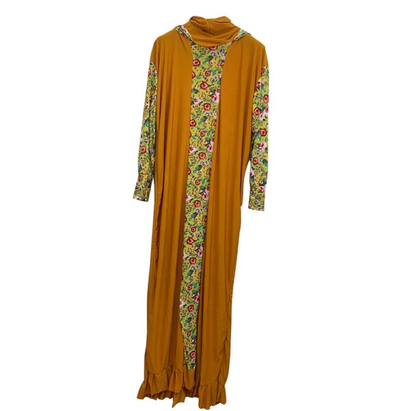 Abaya à Capuche pour Femme Musulmane, Robe Hijab, Kaftan, Djellaba de Prière, Vêtements Islamiques, Longue tiens imar Arabie Saoudite, Turban, Grande Taille, 1 Pièce
