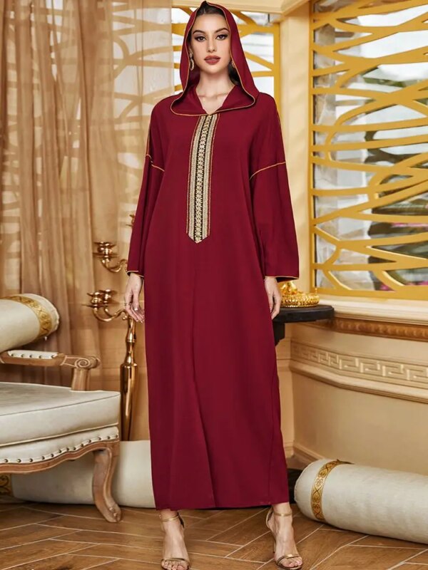57674-5eae0f.jpg Abaya-Robe longue pour femmes musulmanes, Djellaba, Kaftan, Niqab, Ramadan, Eid Mubarak, Rouge, Dubaï, Arabe, Turquie, Islam