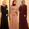 57729-d62095.jpg Abaya-Robe Longue avec Ceinture pour Femme Musulmane, Vêtement Africain, Djellaba, Dubaï