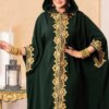 Abaya-Robe africaine à capuche pour femme, caftan musulman, Dubaï, Abayas, Robe de soirée de luxe, Robe élégante, Boubou, Djellaba féminine