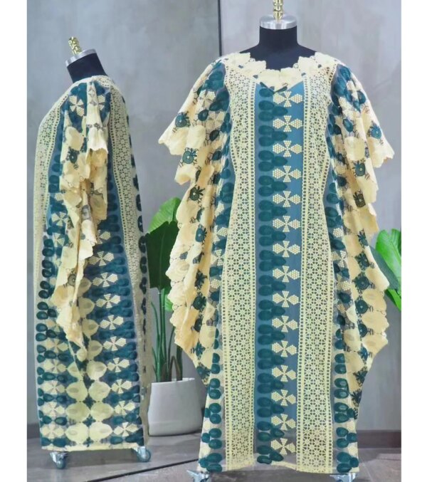 MAMADA-Vêtements africains pour femmes, Dashiki Abaya mn adt, robe longue de soirée + jupe intérieure, taille libre, phtalParty, L7539