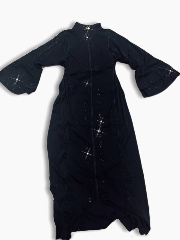 Robe Africaine Dashiki Brodée de Diamants avec Col et Écharpe, Tenue de Haute Qualité pour Femme (08 #)