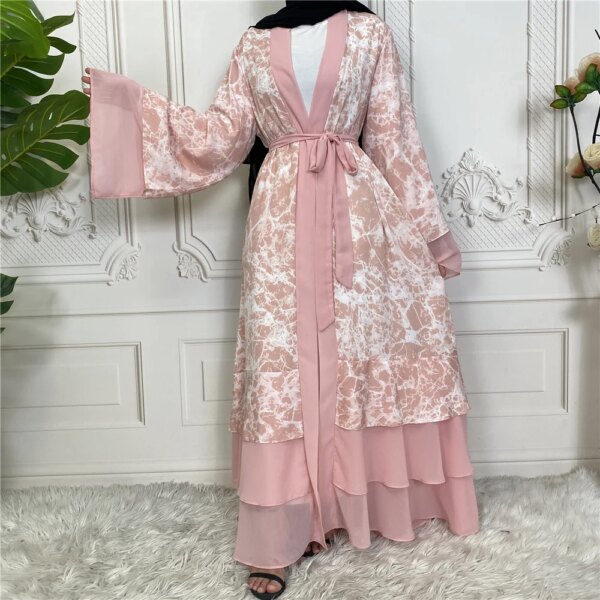 Ramadan Eid Mubarak Robe Longue Kimono Femme Musulmane dubaï Abaya pour femmes Kaftan Pakistan turquie Islam arabe Robe Musulmane