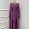 Ensemble 3 pièces pour femmes musulmanes, Abaya, Dubaï, Islam, Turquie, Bangladesh, Hijab, Robe modeste, Kaftans pour femmes