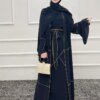 Ensemble 3 pièces pour femmes musulmanes, Abaya, Dubaï, Islam, Turquie, Bangladesh, Hijab, Robe modeste, Kaftans pour femmes