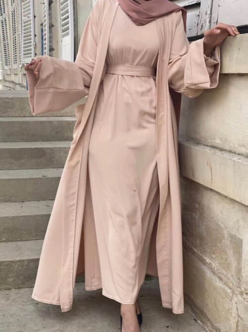 Abaya dubaï Kimono Cardigan, Robe longue, Hijab, pour femmes musulmanes, turquie, Islam