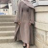 Abaya dubaï Kimono Cardigan, Robe longue, Hijab, pour femmes musulmanes, turquie, Islam