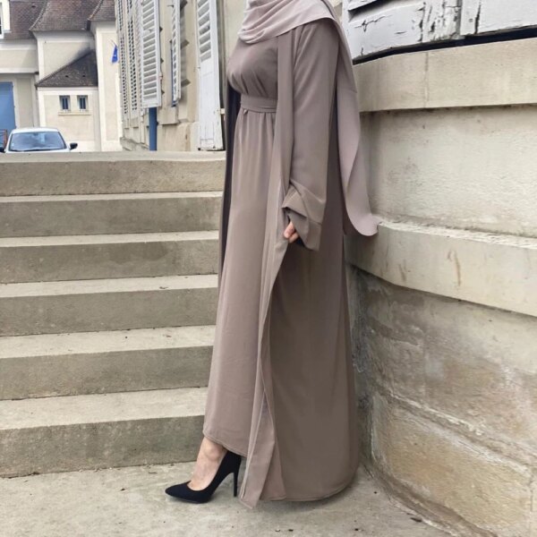 Abaya dubaï Kimono Cardigan, Robe longue, Hijab, pour femmes musulmanes, turquie, Islam