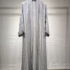 Abaya-Robe longue pour femmes musulmanes, vêtement de printemps, marocain, indien, dubaï, arabe, imprimé, Turquie, Eid, kaftan éducatif