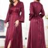Abaya-Robe longue brodée pour femme musulmane, caftan marocain, Islam, Turquie, Arabe, Dubaï, ixde l'Aïd