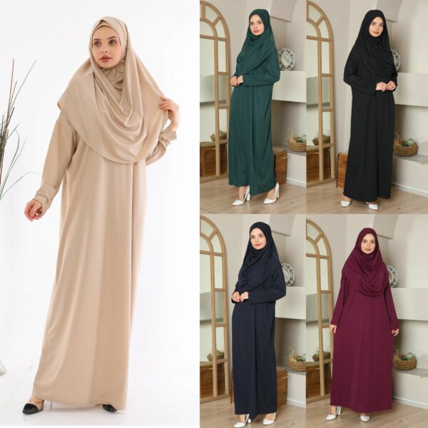 Robe de prière musulmane longue pour femmes, vêtements islamiques, couverture complète, Hijab, RamadanReis traditionnel, Turquie, Abaya, document 8