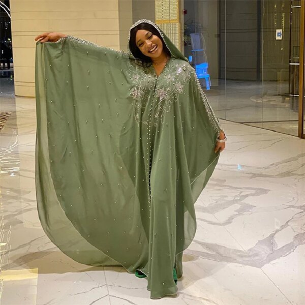 Abaya – robe africaine longue en mousseline de soie pour femme, vêtement traditionnel, grande taille, nouvelle collection été 2022