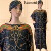 Vêtements africains surdimensionnés pour femmes, nouveau style, mode Dubaï Dashiki Abaya, taille libre, conception d'impression avec écharpe, robe longue adt, 2022