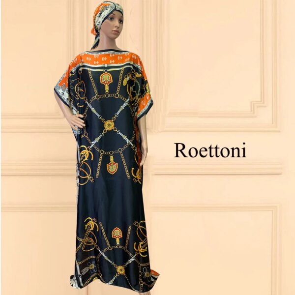 Vêtements africains surdimensionnés pour femmes, nouveau style, mode Dubaï Dashiki Abaya, taille libre, conception d'impression avec écharpe, robe longue adt, 2022