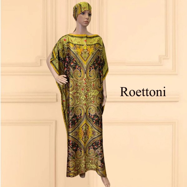 Vêtements africains surdimensionnés pour femmes, nouveau style, mode Dubaï Dashiki Abaya, taille libre, conception d'impression avec écharpe, robe longue adt, 2022