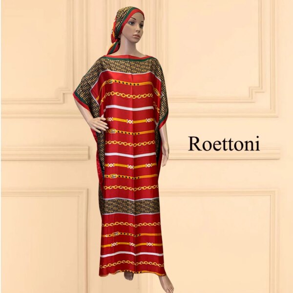 Vêtements africains surdimensionnés pour femmes, nouveau style, mode Dubaï Dashiki Abaya, taille libre, conception d'impression avec écharpe, robe longue adt, 2022