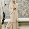 Jilbab-Ensemble de Vêtement de Prière Musulmane pour Femme, Hijab, Robe Abaya Longue, tiens imar, Ramadan, Abayas, Dubaï, Ensembles de Vêtements Islamiques, 2 Pièces