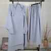 Jilbab-Ensemble de Vêtement de Prière Musulmane pour Femme, Hijab, Robe Abaya Longue, tiens imar, Ramadan, Abayas, Dubaï, Ensembles de Vêtements Islamiques, 2 Pièces