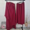 Jilbab-Ensemble de Vêtement de Prière Musulmane pour Femme, Hijab, Robe Abaya Longue, tiens imar, Ramadan, Abayas, Dubaï, Ensembles de Vêtements Islamiques, 2 Pièces