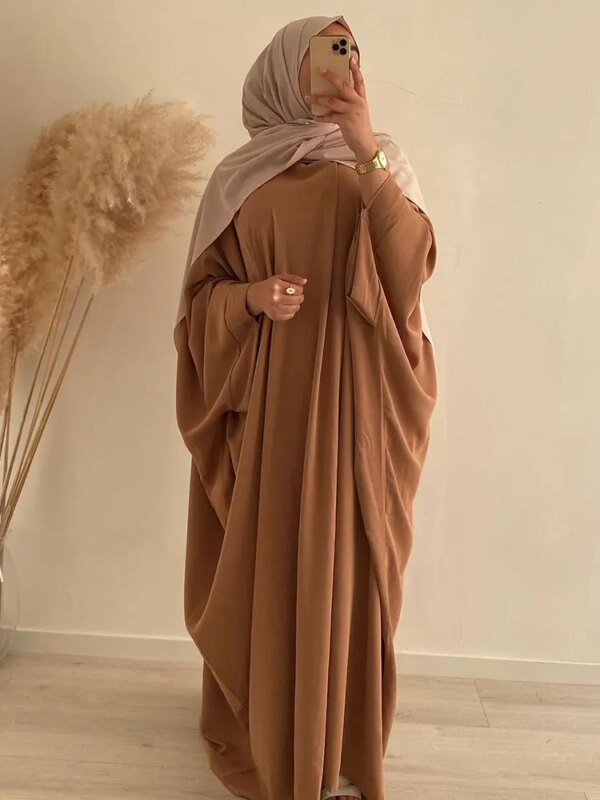 58544-8e5bce.jpg Robe longue de prière pour femmes, Abaya, Ramadan, Nida, manches chauve-souris, Hijab, Jilbab, robes africaines, Islam, Dubaï, modeste
