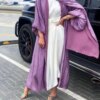 Abayas caftan pour femmes, robe longue musulmane, kimono, cardigan, Dubaï, Turquie, Islam, arabe, robe modeste