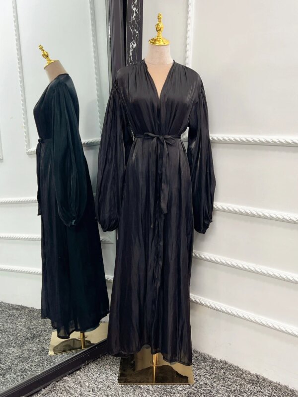 Abayas caftan pour femmes, robe longue musulmane, kimono, cardigan, Dubaï, Turquie, Islam, arabe, robe modeste