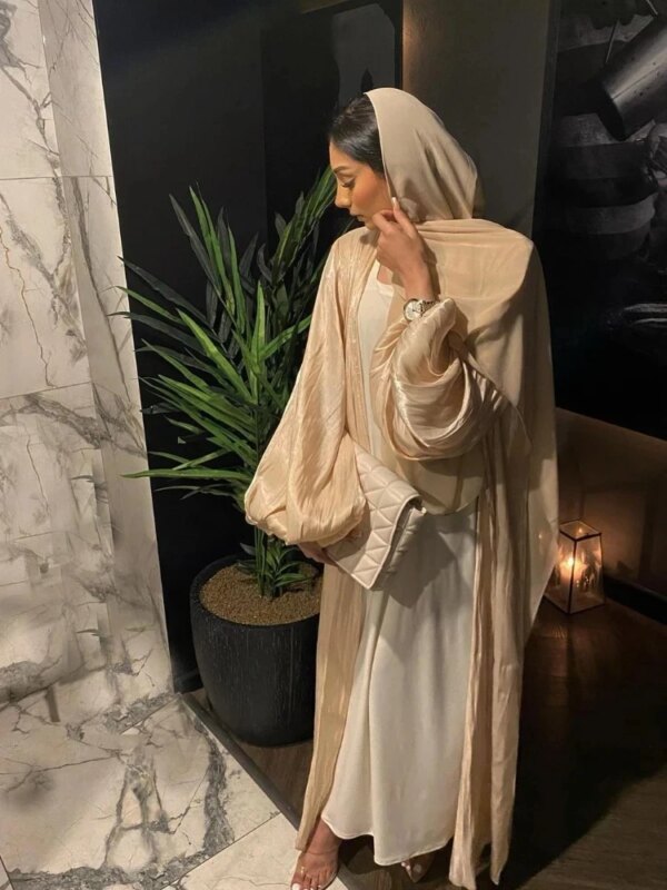 Abayas caftan pour femmes, robe longue musulmane, kimono, cardigan, Dubaï, Turquie, Islam, arabe, robe modeste