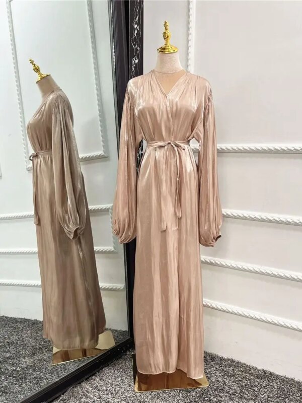 Abayas caftan pour femmes, robe longue musulmane, kimono, cardigan, Dubaï, Turquie, Islam, arabe, robe modeste