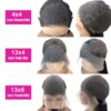 perruque naturelle afro americain Lace Front Wig Deep Wave brésilienne naturelle
